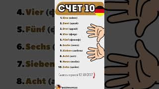 Счет до 10-ти на немецком  Немецкий язык на слух с нуля для начинающих