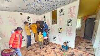 Änderung der Inneneinrichtung des Hauses durch die Nomadenfamilie Majid