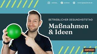 Betrieblicher Gesundheitstag | Maßnahmen & Ideen für den Betrieblichen Gesundheitstag (BGM & BGF)