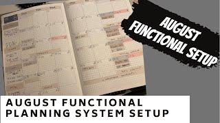 August FUNCTIONAL Hobonichi Planer Setup | PlantheGrind