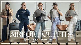 AIRPORT OUTFIT IDEAS| SMART CASUAL & COMFY| 2024| Katie Peake