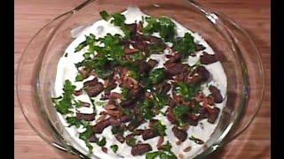 QUICK EASY! Fattet Makdous-Pita Bread Salad with Eggplant and Meat