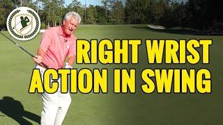 RIGHT WRIST ACTION IN THE GOLF SWING