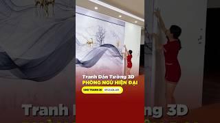 Tranh dán tường 3d phòng ngủ phòng khách #shortvideo #tranh3d