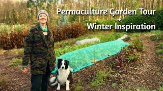 Self-Sufficient PERMACULTURE Garden WINTER TOUR + Winter Gardening Inspiration - UK