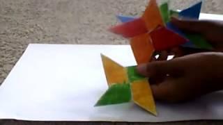 How to make paper ninja stars!!!!(easy)