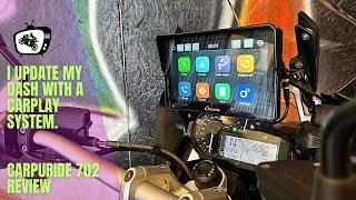 Carpuride 702 BMW R1200GS Apple CarPlay system. How to make your ageing bike look new again!