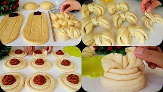 ТОП 4 КРАСИВЫЕ БУЛОЧКИ 2ЧАСТЬ ВКУСНЫЕ ВОЗДУШНЫЕ БУЛОЧКИ НА КАНАЛЕ MAZZALI OSHXONA  РЕЦЕПТЫ КУЛИНАРИЯ