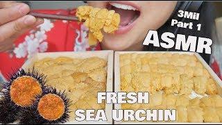 ASMR FRESH SEA URCHIN ***THANK YOU FOR 3 Million*** Part 1 (SOFT RELAXING EATING SOUNDS) | SAS-ASMR