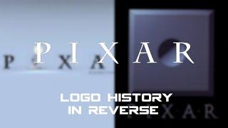 Pixar Animation Studios logo history in reverse