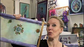 Flosstube #50 European Cross Stitch haul and Chatelaine Designs WIPS