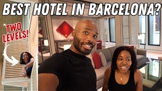 WE GOT UPGRADED TO THE BEST ROOM IN BARCELONA, SPAIN! | Seventy Barcelona Room Tour