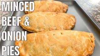 How to make minced beef and onion pies / easy minced beef and onion pie  recipe/ pasty recipe