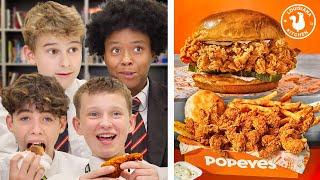 British Highschoolers try Popeyes for the first time