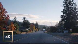 Chill Autumn Drive in Hillsboro to Astoria, Oregon  - Relaxing Drive Sounds 4K