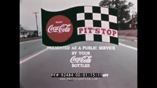 "COCA COLA PIT STOP"  1960s DRIVER EDUCATION FILM   WATKINS GLEN, BRIDGEHAMPTON RACE TRACK 92484