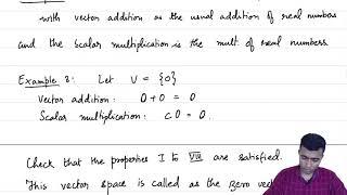 Lecture - 1.2   Examples of Vector Spaces