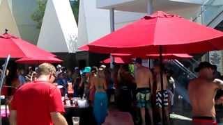 Palms Casino Pool Party Cabana and DJ