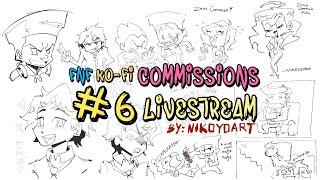 FNF | LIVE STREAM Sketch & Chat #6 | Ko-fi Requests #fridaynightfunkin