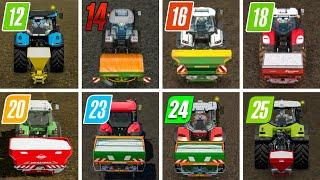 Fs12 Vs Fs14 Vs Fs16 Vs Fs18 Vs Fs20 Vs Fs23 | Using Fertilizer | Timelapse