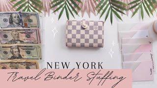 $580 Travel Binder Stuffing | New York Edition