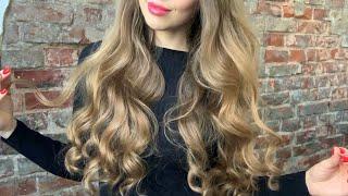 Результат КУДРИ БЕЗ ПЛОЙКИ на тряпочку/ Heatless wavy hair TUTORIAL