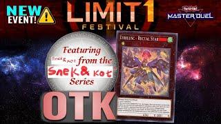 Limit 1 Festival = Free OTK Wins vs Bricking Decks - Yu-Gi-Oh! Master Duel Lyrilusc + Snek & Kot OTK