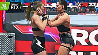 RONDA ROUSEY vs RHEA RIPLEY - WWE 2K23 Gameplay (No Commentary)