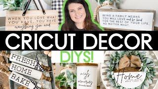 New to Cricut? Try these EASY Beginner-Friendly Cricut Explore + Maker Decor DIYs! |  Whiskey & Whit