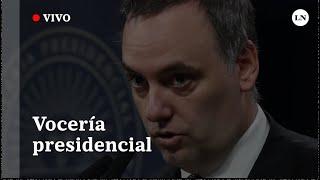 EN VIVO| Habla el vocero presidencial Manuel Adorni (12/02/2025)