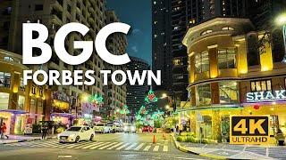 Discover The Glamour of FORBES TOWN and Beauty of BURGOS CIRCLE | 4K | BGC, Taguig