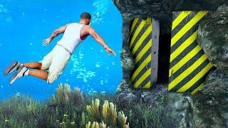 I Found a SECRET TUNNEL Underwater in GTA 5!