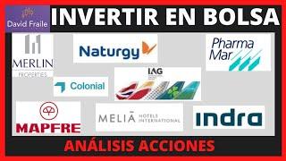 Ibex 35  Acciones IAG, Pharmamar y varias empresas del Ibex