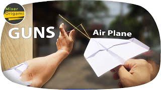 DIY super easy paper airplane firing machine| Mixer origami