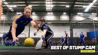 #IndoorNationals22: The best of indoor cricket stump cam!