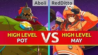 GGST ▰ Aboii (Potemkin) vs RedDitto (May). High Level Gameplay