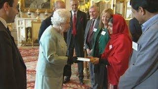 Malala Yousafzai meets the Queen