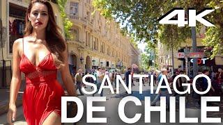 Santiago De Chile. 4K Walk 