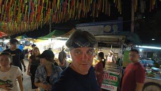 Surat Thani, Thailand: Night Market by the Harbor