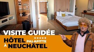 Visite guidée de l'hôtel Palafitte à Neuchâtel en Suisse