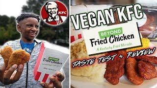 VEGAN KFC BEYOND FRIED CHICKEN TASTE TEST | Plant-Based Nuggets + Wings REVIEW | Atlanta