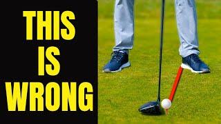 You Can't Hit Driver Straight Using This Popular Ball Position