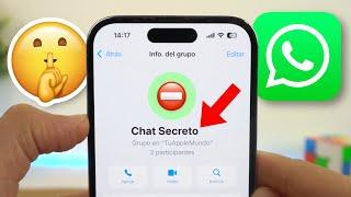 Modo CHAT SECRETO en WhatsApp, cómo OCULTAR conversaciones y mensajes!