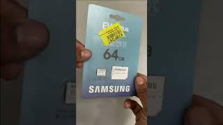 Samsung 64GB Memory Card Unboxing #shorts #67shorts