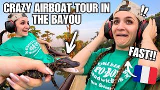 I Held a BABY GATOR While on an AWESOME AIRBOAT TOUR in the BAYOU! 