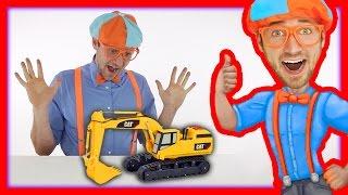 Learn the Parts of an Excavator with Blippi Toys