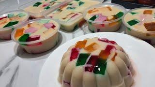 FILIPINO STYLE CATHEDRAL WINDOW GELATIN RECIPE /PAANO GUMAWA NG CATHEDRAL WINDOW JELLY.