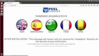 How To Install PEEL shopping on Linux