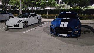 2021 Shelby GT500 Bolt Ons E85 vs 2015 Porsche 911 Turbo S FBO 93 & Meth