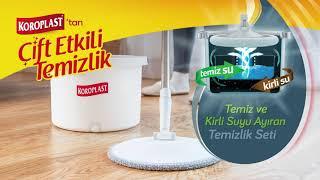 Koroplast'tan Kirli ve Temiz Suyu Ayıran Temizlik Seti